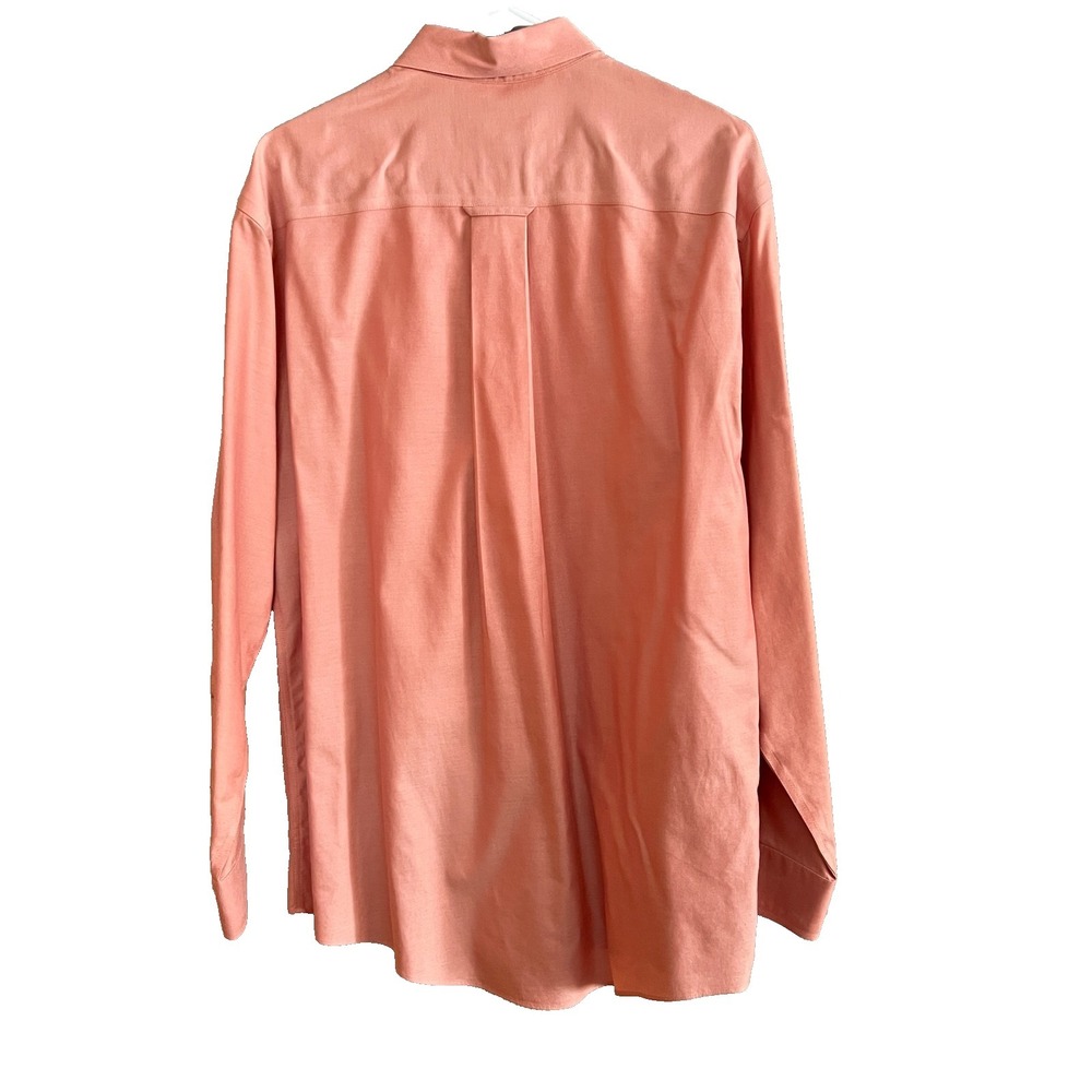 Orvis Cotton Dress Shirt Salmon Long Sleeve Button Up Size Medium - Picture 3 of 12
